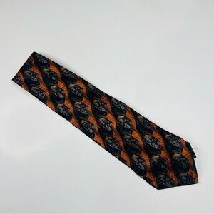 Ermenegildo Zegna Flower Pattern Classic Silk Neck Tie